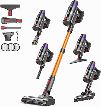 TechRise Cordless Vacuum Cleaner for Home,500W 45Kpa for Pet Hair & Home - Cleanova