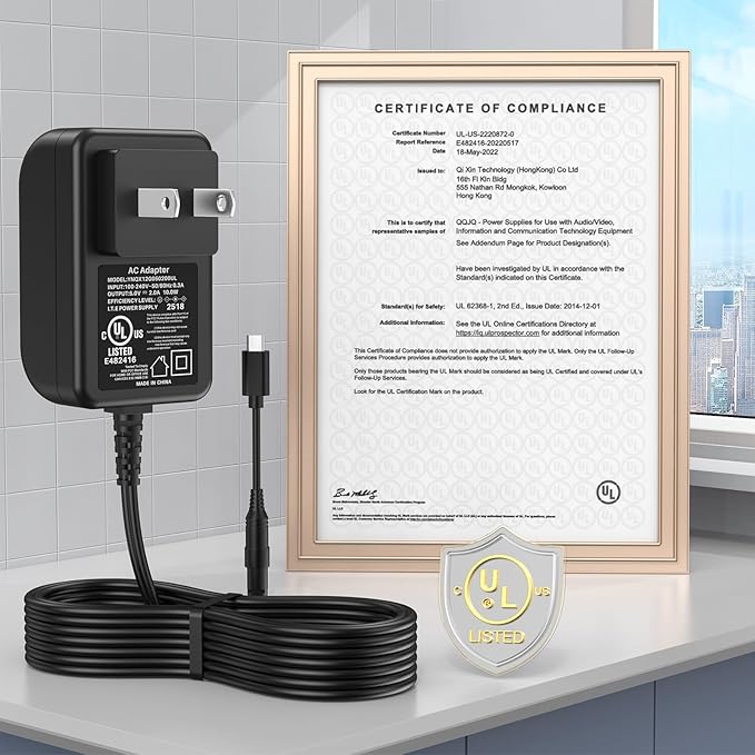 5V USB C Electric Spin Scrubber Charger Replacement Fit for YKYI, for Bomves Cordless Cleaning Brush, Power Cord AC Adapter for Keimi, for Leebein, for Highyes, for TUYU Power Shower Cleaner Scrubber