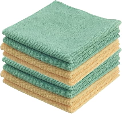 Superio Microfiber Cleaning Cloth for Cars, Kitchen Cleaning Rags for Housekeeping, 12" Absorbent Micro Fiber Towels for