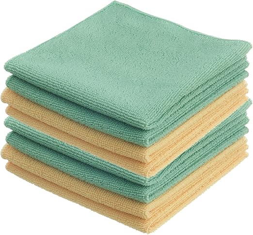 Superio Microfiber Cleaning Cloth for Cars, Kitchen Cleaning Rags for Housekeeping, 12" Absorbent Micro Fiber Towels for