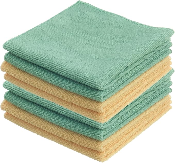 Superio Microfiber Cleaning Cloth for Cars, Kitchen Cleaning Rags for Housekeeping, 12" Absorbent Micro Fiber Towels for