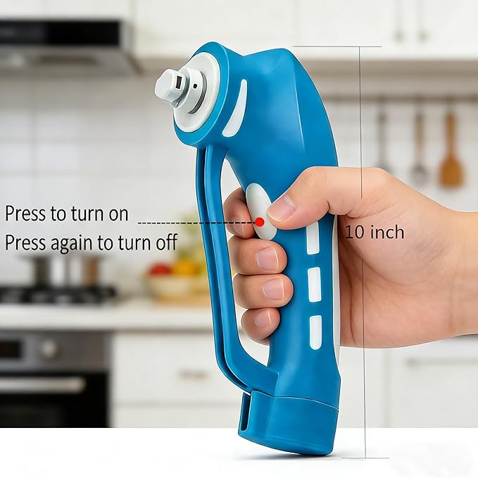 Cordless Electric Spin Scrubber with 6 Brush Heads & 2 Rechargeable Batteries, Power Scrubber for Shower Tile Grout Tub Bathroom Cleaning, IPX7 Waterproof Handheld Scrubber