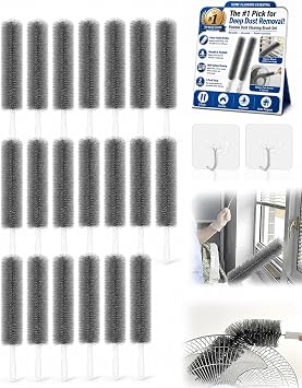 Bendable Microfiber Head Reusable Dust Remover Washable Fan Cleaner Brush Multi Purpose High Ceiling Long Damp Duster fo