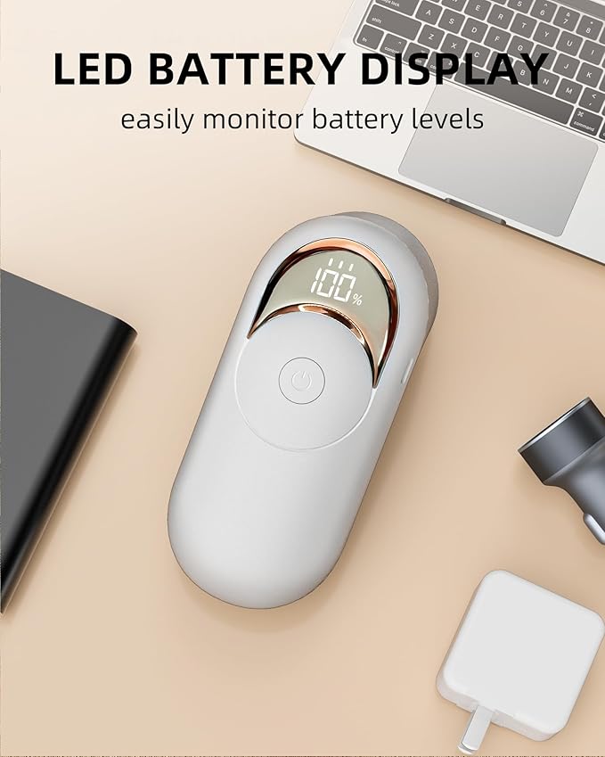 Fabric Shaver Lint Remover for Clothes, LED Display, 6-Leaf Blades, Rechargeable Sweater Defuzzer for Wool Cashmere Blanket Curtain Couch