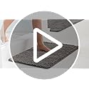 Bath Rug Mat for Bathroom, Thick Chenille, 24x17 Dusty Cloud