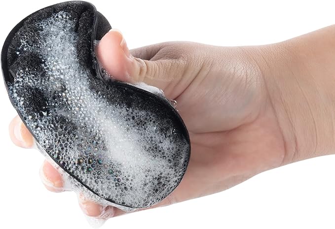 HIC Kitchen Sudz-Power Scratch-Free Scrubber Sponges, Long Lasting Polyurethane, BPA Free, Round, Set of 2