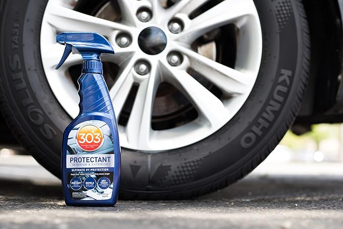 303 Products Automotive Protectant Spray, UV Protection for Car Interior & Exterior – Protects Vinyl, Plastic & Rubber, Repels Dust & Dirt, Matte Finish, 16 oz