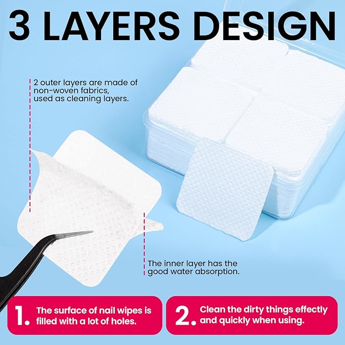 FANDAMEI Gel Nail Remover Kit with Soak Off Clips, Lint Free Wipes, Polish Remover Bottle, Cuticle Nippers, Pusher, Peeler. Cuticle Oil. Nail Files and Buffers. Gel Polish Removal Nail Soak Off Kit
