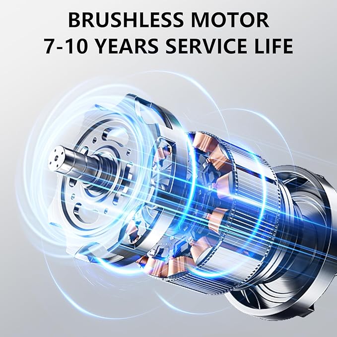 Professional Car Vacuum Cleaner, 20000Pa Powerful Handheld Vacuum for Car Interior Cleaning, Portable Cordless Mini Vacuum with Brushless Motor & Crevice Tool for Car