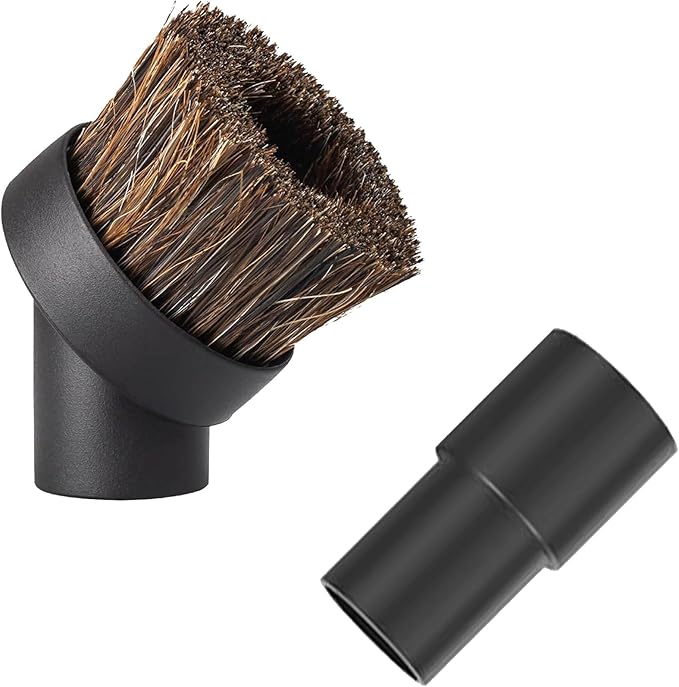 2 Pack Round Dust Brush For Shark Vacuum Attachment with Vacuum Hose Adapter, for Shark Vacuum Brush Attachment for Most Vacuum Cleaners Accessories