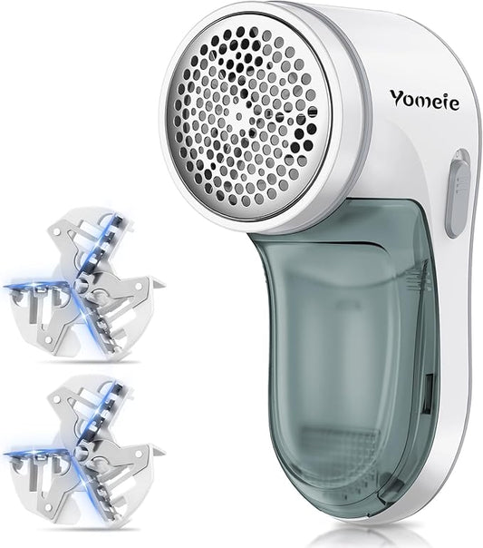Fabric Shaver, Electric Lint Remover for Clothes & Furniture, Sweater Shaver & Pilling Remover, Depiller wtih 2 Extra Blades Included, Lint Shaver for Clothing - Battery Operated