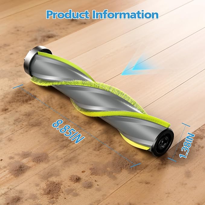 iSingo 3789X Brush Roll Replacement Compatible with Bissell Cleanview XR Pet 300W / XR 200W / Powerlifter Turbo Cordless Stick Vacuum, Model# 3797V, 3789U, 3789, 3789X, 3797, 3797W, 2 Pack, Green