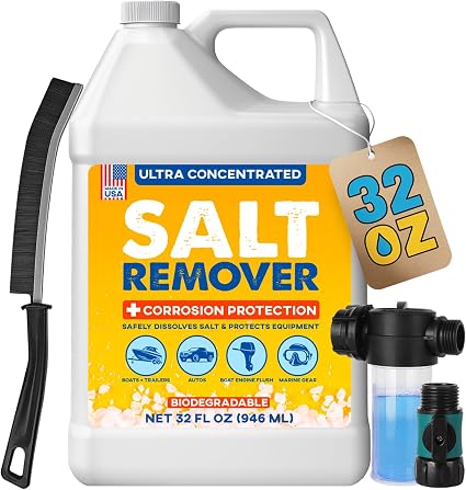 Concentrated Salt Remover Kit, Washes Salt Off Boats, Cars, & Trailers 32oz