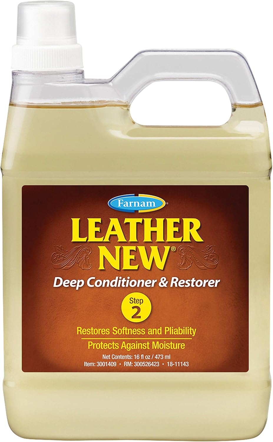 Leather New Easy-Polishing Glycerine Saddle & Leather Cleaner, 32 oz