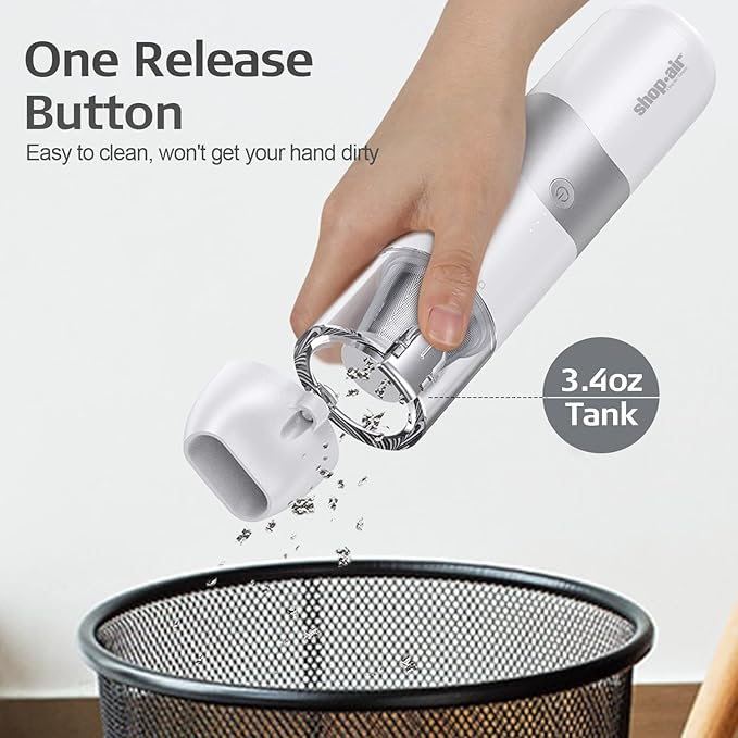 Cordless Handheld Vacuum Cleaner, 5500Pa 65W Powerful Suction, Mini Vacuum with Attachments, Rechargeable 2500mAH Li-ion Battery, for Home, Office and Car