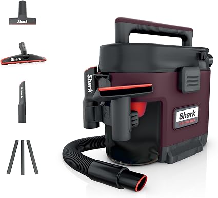 Shark MessMaster Portable Wet/Dry Vac, 3 Tools + Extension Wand, UV105