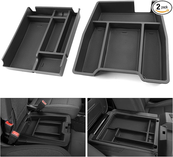 YEE PIN 2026 GMC Sierra Fold Down Center Console Organizer Tray for 2019-2025 2026 GMC Sierra 1500/2020-2025 2026 GMC Si
