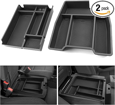 YEE PIN 2026 GMC Sierra Fold Down Center Console Organizer Tray for 2019-2025 2026 GMC Sierra 1500/2020-2025 2026 GMC Si