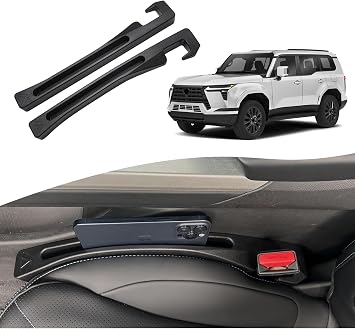 Car Seat Gap Filler for Le-xus GX550 GX500h 2024-2026 Gap Filler Organizer Stop Things from Dropping Customized Interior Accessories Black, 2 Pack - Cleanova