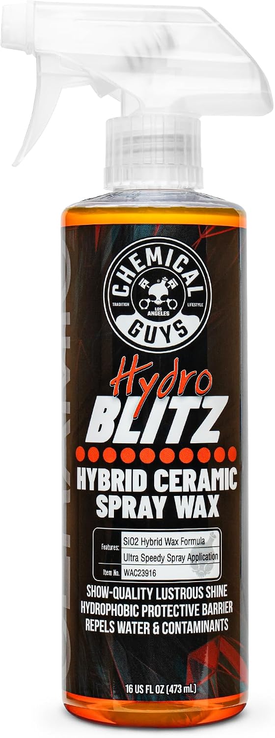 HydroBlitz Ceramic Spray Wax with Carnauba for Cars, 16 oz