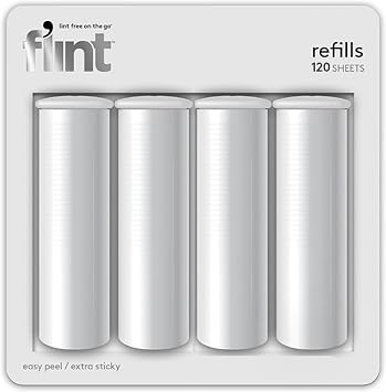Flint Original Lint Roller Refill, Extra Sticky, Compatible with Flint Retractable Lint Roller, Lint Rollers for Pet Hai