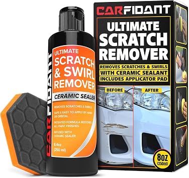 Carfidant Scratch & Swirl Remover for Cars, Paint Restorer, 8.4 oz