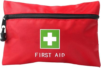 Red Emergency Bag First Aid Small Empty Travel Rescue Pouch First Responder Storage Medicine Pocket Bags for Car Home Of