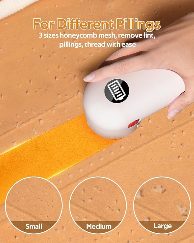 Sweater Shavers to Remove Pilling,Fabric Shaver for Clothing, Type-C Lint Remover, Electric Depiller and Lint Shaver for Fuzz, Sweater, Bedding, Couch and Furniture