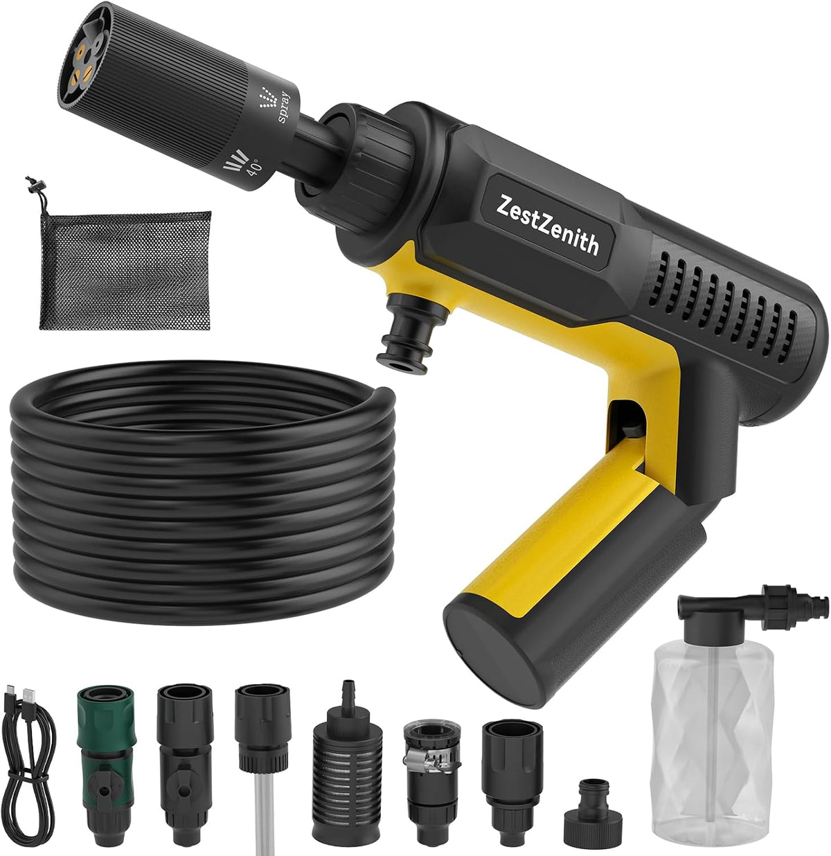 Foldable Cordless Pressure Washer Battery Powered; Mini Pressure Washer