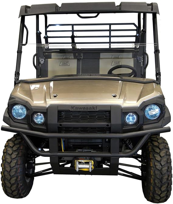 Kawasaki Mule Pro Series Half Windshield | FX, FXT / DX, DXT, FXR | SCRATCH RESISTANT | The ultimate versatility for you