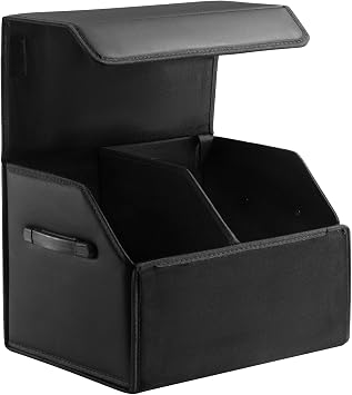 Fyzeoty Car Trunk Organizer for SUV and Sedan, Black, 16.5 inches