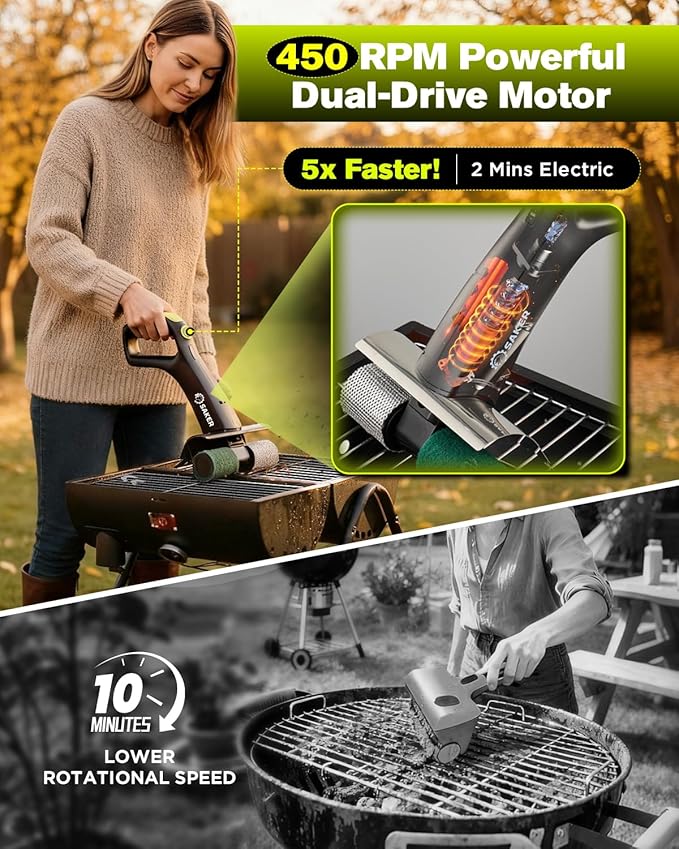 Saker Cleaning Brush for Electric Grill Brush