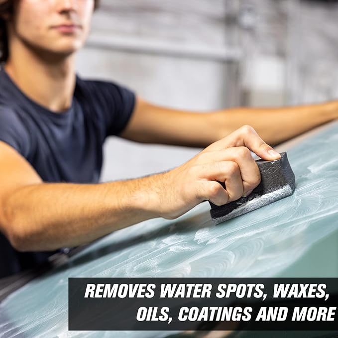 Invisible Glass 91411 Glass Stripper – Hard Water Spot Remover – Strips Coatings, Waxes, Oils & Road Film – Preps Windshields for Rain Repellent & Ceramic Coating, 4 Fl Oz (Pack of 2)