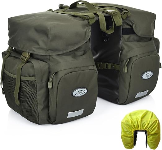 50L Panniers Bike Bags, Waterproof Bike Panniers Made of High-Density 600D Polyester for Durable Use, Bike Saddle Bag co