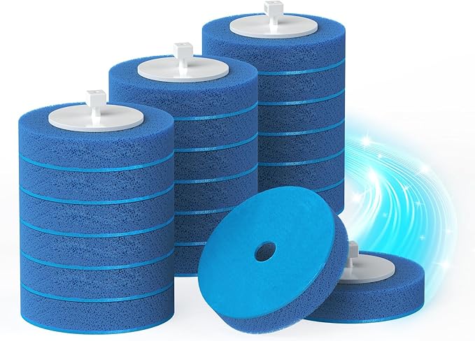20 Count Electric Toilet Refill Pads, Disposable Toilet Brush Heads Refills for Bathroom Cleaning, Only Compatible with AIR U+ Electric Brush