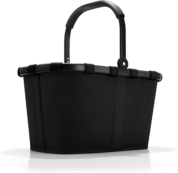 reisenthel carrybag frame black/black - Sturdy shopping basket with plenty of storage space and practical inner pocket -