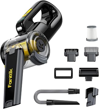 Fanttik Fold V10 APEX Pivot Cordless Car Vacuum, 17000Pa Handheld Vacuum Suction Power, Smart LED Display, Portable for 