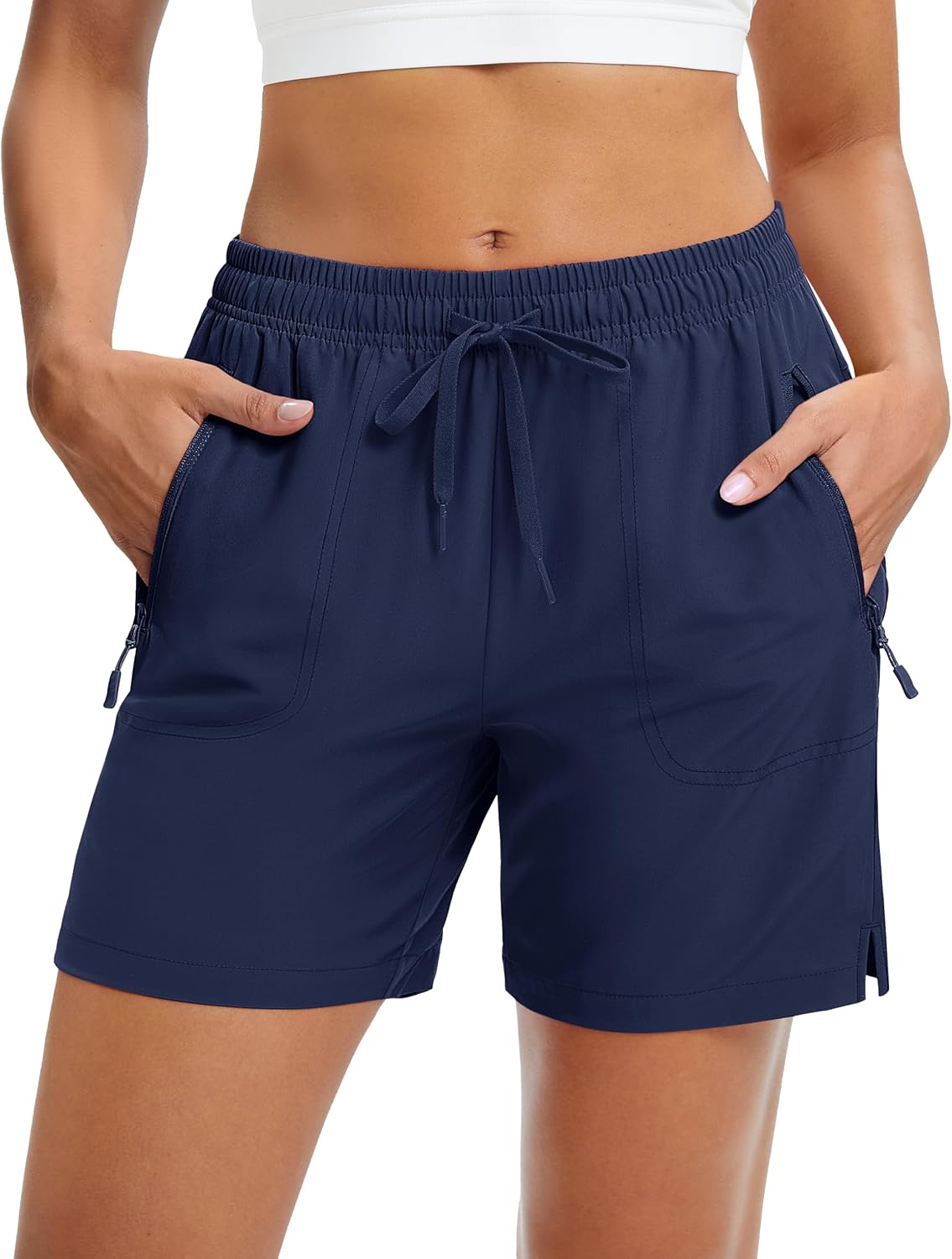 Women's 5" Hiking Shorts UPF 50+ Quick Dry Lightweight Athletic Running Golf Summer Casual Shorts with Pockets
