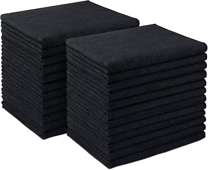 AIDEA Microfiber Cleaning Cloth 24 Pack, Microfiber Towels for Cars, Soft & Absorbent Cleaning Rags, Premium Lint Free S