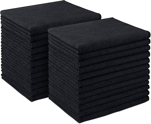 AIDEA Microfiber Cleaning Cloth 24 Pack, Microfiber Towels for Cars, Soft & Absorbent Cleaning Rags, Premium Lint Free S