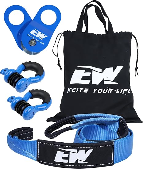 NIXFACE Offroad Recovery Kit, Essential Equipment for Recover Stuck Vehicle