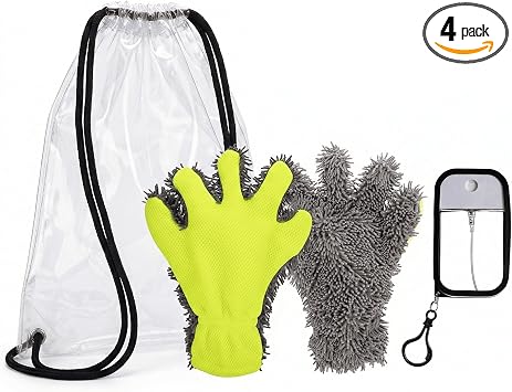 Dog Paw Cleaner Kit with Spray Bottle and Chenille Mitt