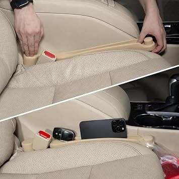 Givifive Car Seat Gap Filler Organizer 2Pack Soft Foam 3IN1 Multifunctional