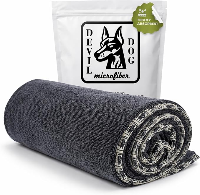 Premium Twisted Loop Drying Towels for Drying Dogs Small 16" x 24" Super Absorbent Microfiber Dog Bath Towel – Quick Dry