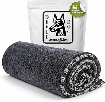 Premium Twisted Loop Drying Towels for Drying Dogs Small 16" x 24" Super Absorbent Microfiber Dog Bath Towel – Quick Dry