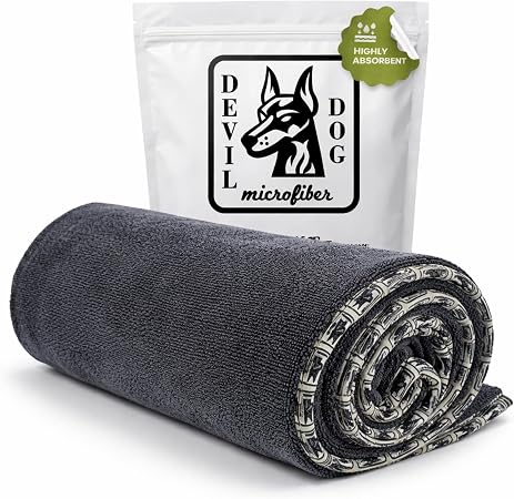Premium Twisted Loop Drying Towels for Drying Dogs Small 16" x 24" Super Absorbent Microfiber Dog Bath Towel – Quick Dry