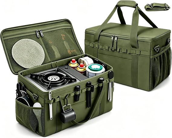 40L Waterproof 600D Camping Storage Bag Modular Organizer Outdoor Gear Kitchen Carry Case