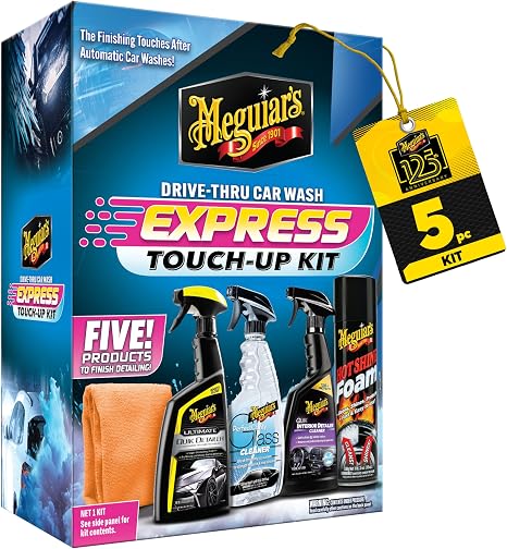 Meguiar's Drive-Thru Car Wash Express Touch-Up Kit - The Perfect Car Detailing Kit for Touching Up After Running Through