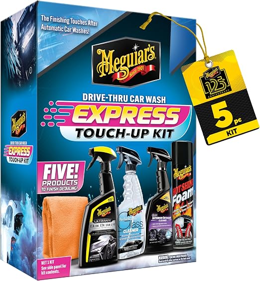 Meguiar's Drive-Thru Car Wash Express Touch-Up Kit - The Perfect Car Detailing Kit for Touching Up After Running Through