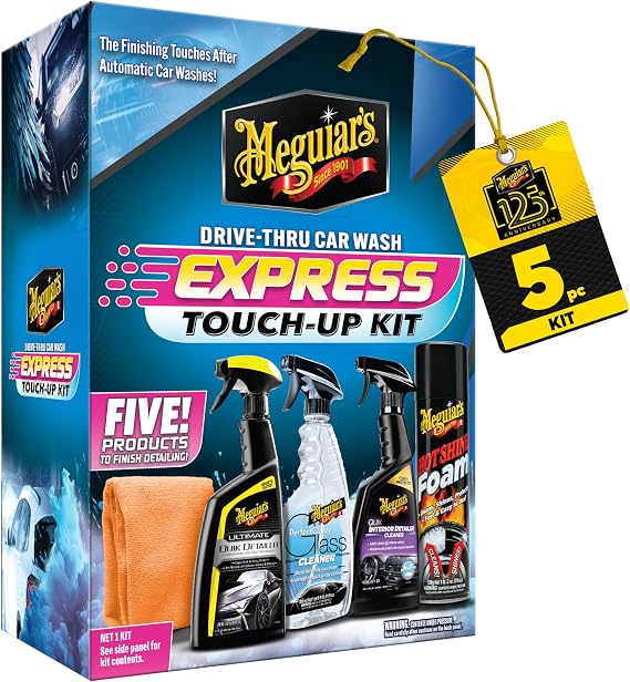 Meguiar's Drive-Thru Car Wash Express Touch-Up Kit - The Perfect Car Detailing Kit for Touching Up After Running Through